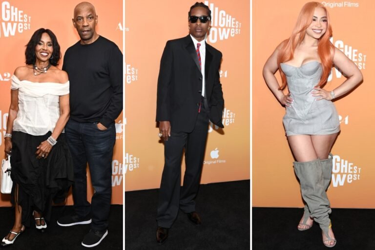 Denzel Washington, A$AP Rocky and extra