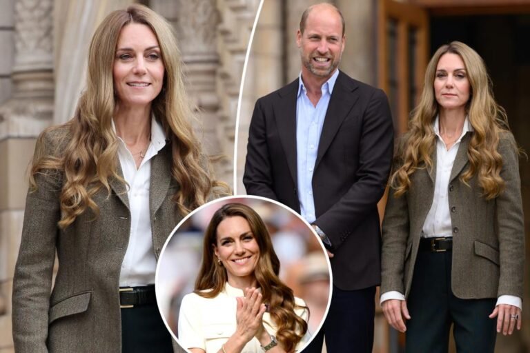 Kate Middleton debuts blond hair in joint look with Prince William
