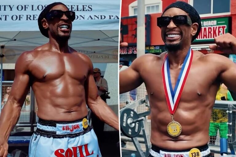 Lil Jon flaunts match physique at Muscle Seaside competitors