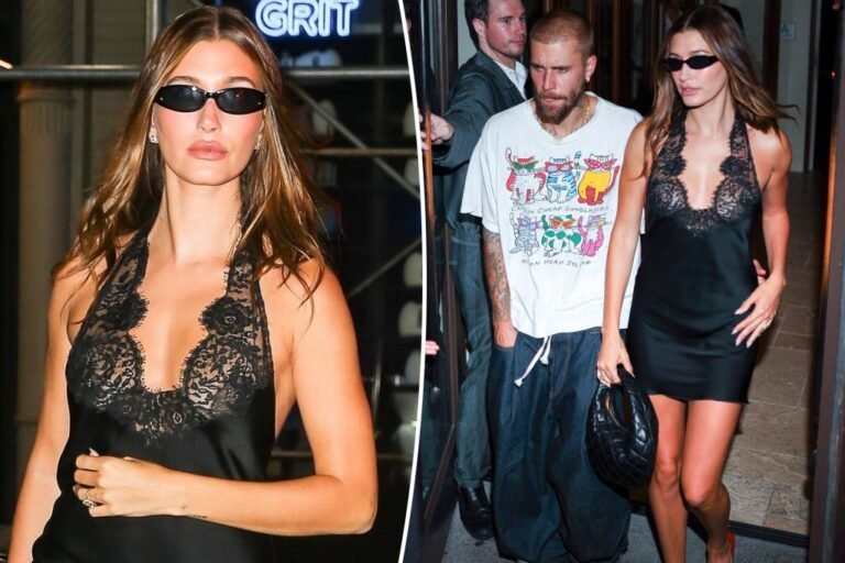 Hailey Bieber stuns in little black costume as she cozies as much as Justin at ‘SWAG II’ launch get together Hailey Bieber stuns in little black costume as she cozies as much as Justin at ‘SWAG II’ launch get together