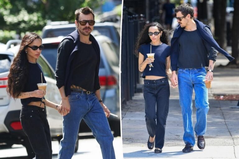 Zoë Kravitz and Harry Kinds exhibit their couple fashion